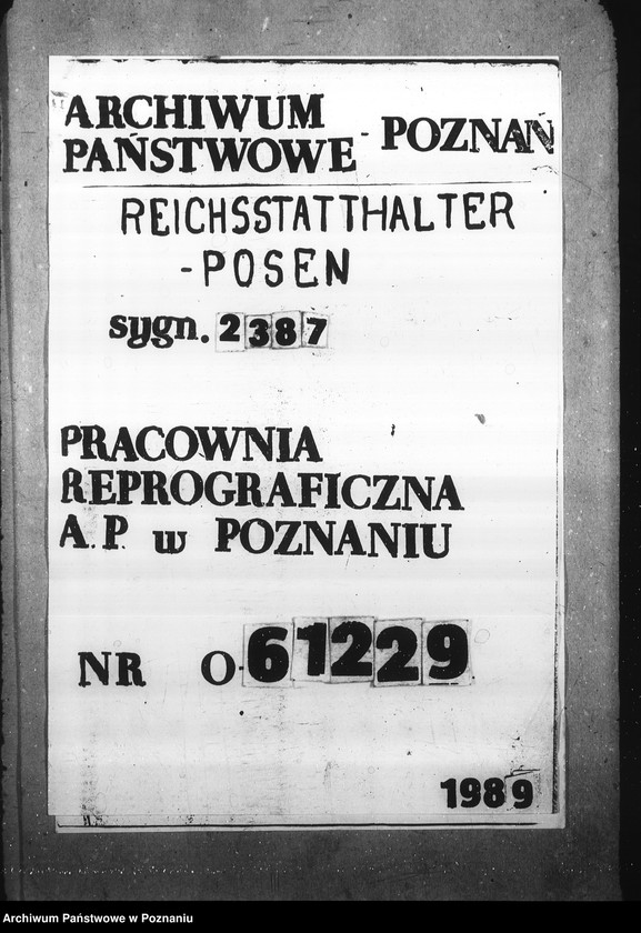 Obraz 1 z jednostki "Aussonderung von Kindern fremder Volkszugeherigkeit aus den deutschen Schulen [szkolna dla dzieci polskich]"
