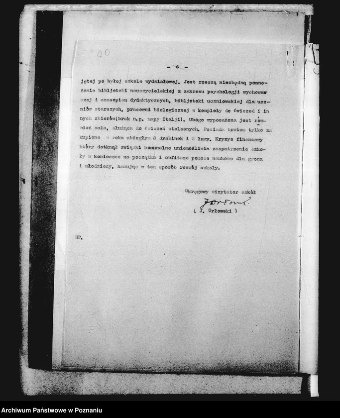 Obraz 13 z jednostki "Prywatne Gimnazjum Koedukacyjne- Oborniki [protokoły z wizytacji]"