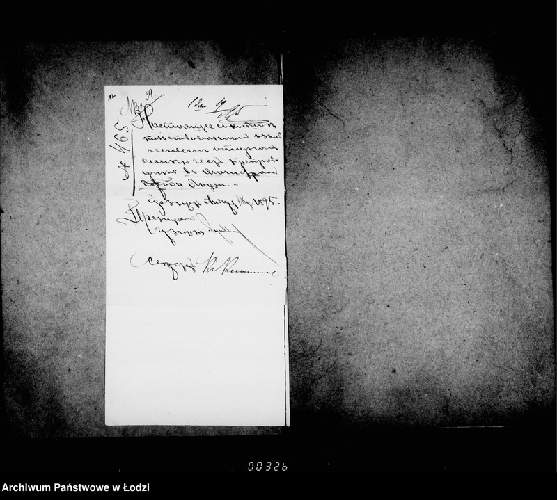 Obraz 19 z jednostki "O prodaže usochšago po korne dereva v lodzinskich gorodskich lesach v 1894 g. i 1895 gg"