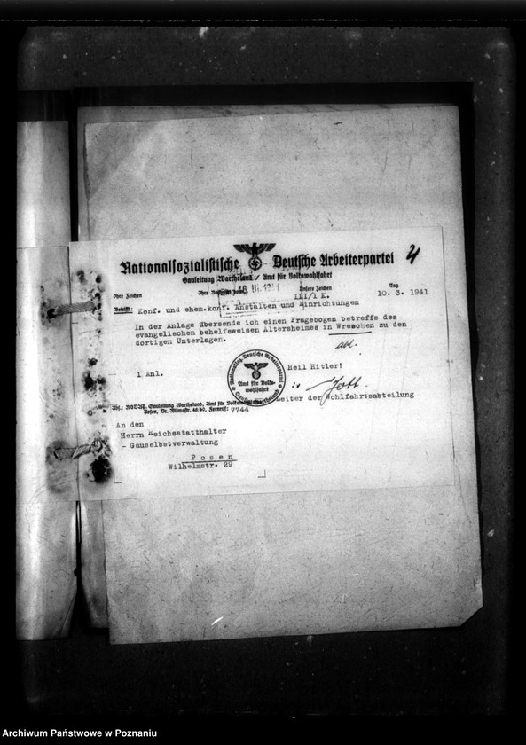 Obraz 8 z jednostki "Verschiedenes - Wreschen [konfiskata majątku kościelnego]."