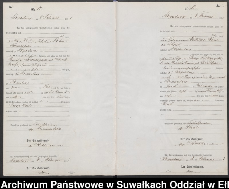 image.from.unit.number "[Geburts-Neben-Register des Preussischen Standes-Amtes Angerburg Kreis Angerburg] Nr1-Nr120"