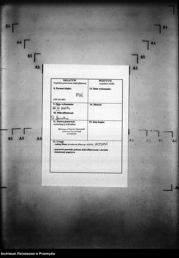 Obraz 3 z jednostki "[Kopie ksiąg metrykalnych parafii Gładyszów z filią Wirchnia (dekanat Gorlice)]"