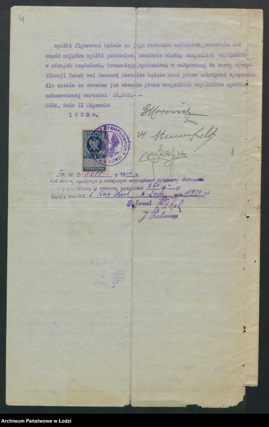 Obraz 6 z jednostki "Chaim Eksztein i s-ka - przędzalnia"