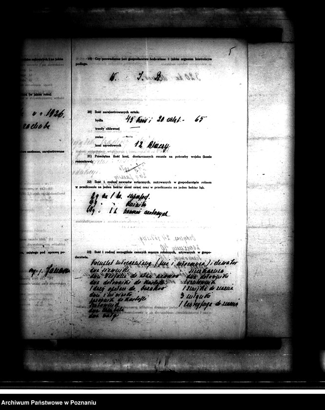 Obraz 9 z jednostki "Majątek Czachory powiatu ostrowskiego wyłączenie z art. 4 i 5 ustawy o wykonaniu reformy rolnej -Emilia Zakrzewska"