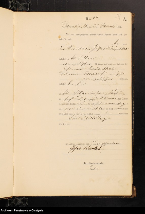 image.from.unit.number "Geburts-Haupt-Register Nr 1 - 164"