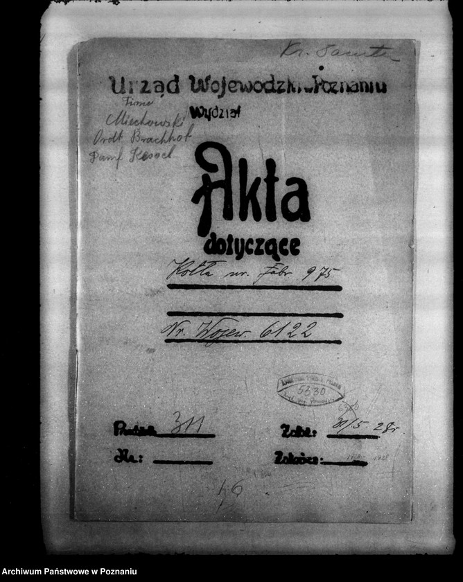 Obraz 4 z jednostki "Majętność Zakrzewo powiat szamotulski nr woj. kotła 6122"