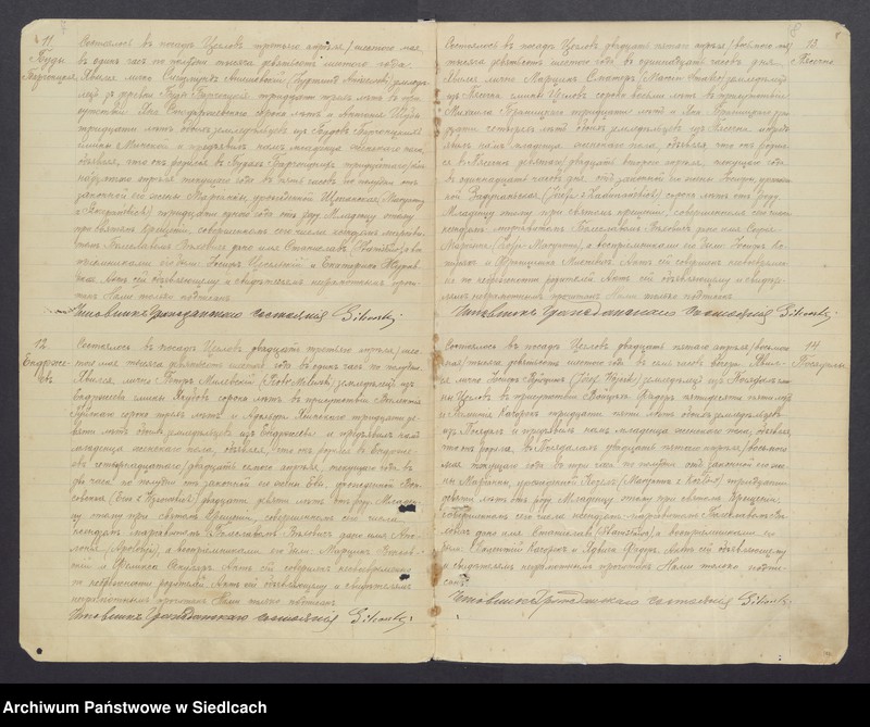 Obraz 9 z jednostki "[Akta urodzeń, małżeństw, zgonów] [zawiera akta urodzeń 1906, 1907, akta małżeństw 1906, 1907, akta zgonów 1906-1909]"