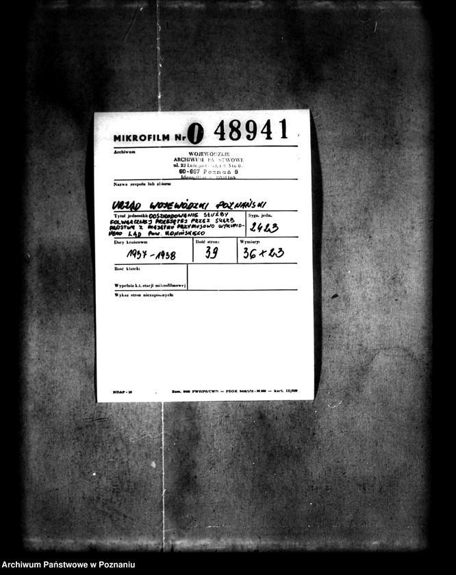 Obraz 2 z jednostki "Odszkodowania służby folwarcznej przejętej przez Skarb Państwa z majątku przymusowo wykupionego majątku Ląd powiatu konińskiego"