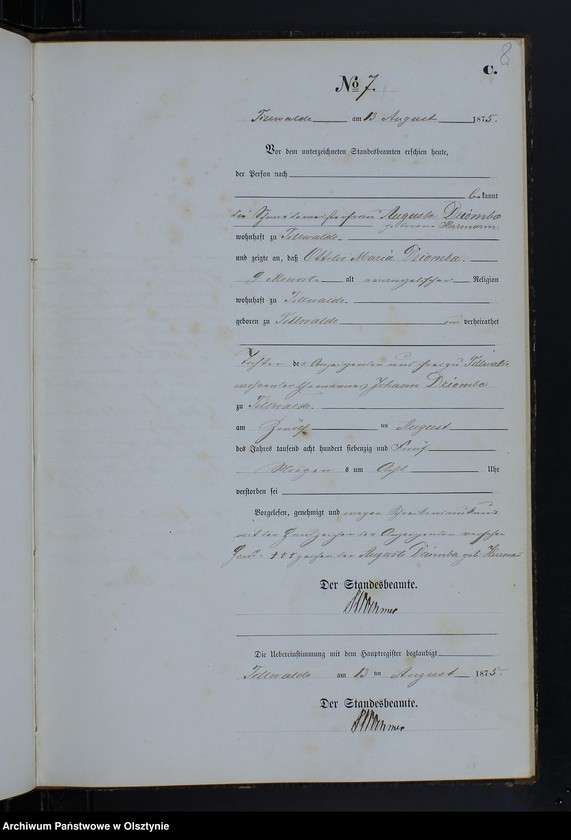 image.from.unit.number "Sterbe-Neben-Register Nr 1 - 19"