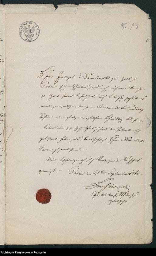 Obraz 18 z jednostki "A. betr. Josef von Daniszewski, Gutsbesitzer"