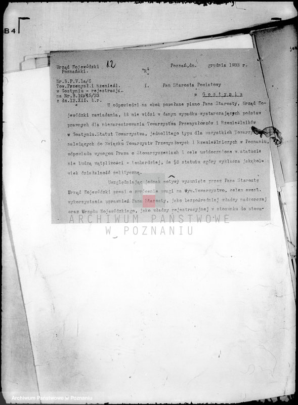 Obraz 16 z jednostki "/Towarzystwo Przemysłowców i Rzemieślników w Gostyniu/"