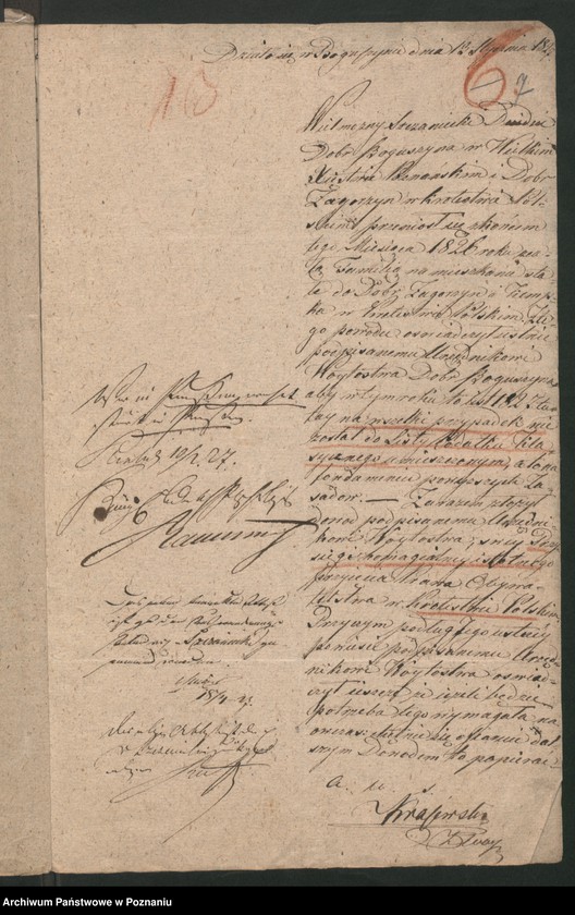 Obraz 9 z jednostki "A. betr. den Auswanderung des Oberstleutnant Ludwik von Sczaniecki zu Boguszyn ohne Emigrationspass"