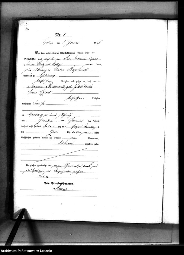 Obraz 5 z jednostki "[Księga urodzeń - wieś]"