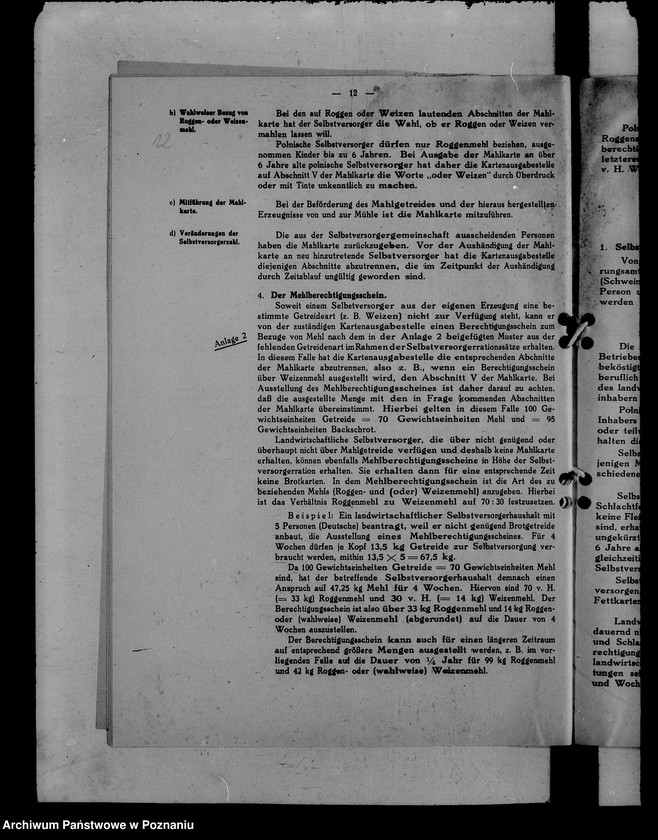 Obraz 16 z jednostki "Okólniki Landesernährungsamt w Poznaniu"