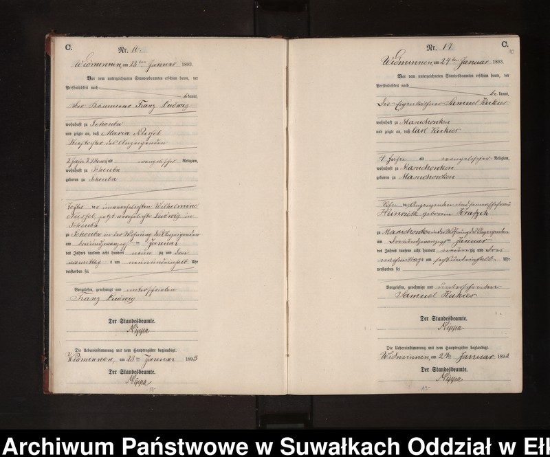image.from.unit.number "Sterbe-Neben-Register des Preussischen Standes-Amtes Widminnen Kreis Loetzen"