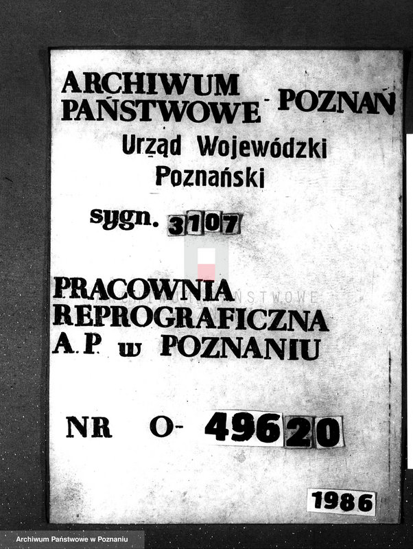 Obraz 1 z jednostki "Majątek Obudno powiatu żnińskiego wyłączenie z art.4/5 ustawy o wykonaniu reformy rolnej"