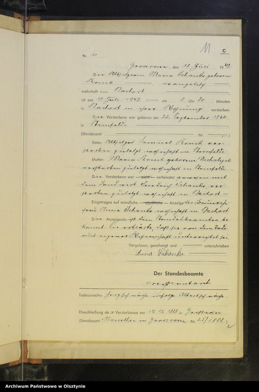 image.from.unit.number "Sterbebuch/Haupt-Register/Nr 1 - 24"