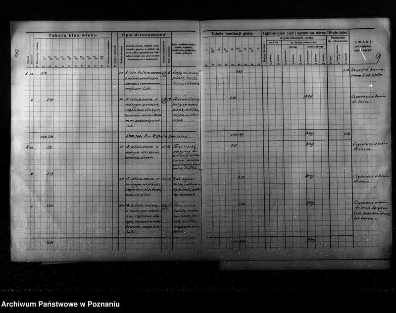 Obraz 10 z jednostki "Program urządzenia gospodarstwa leśnego dla lasu Ernesta Coelle w gminie Kołata powiat poznański 1935-1945"