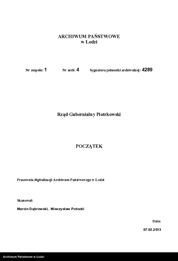 Obraz 3 z jednostki "O postrojkě Avgustom˝ Kerpertom˝ v˝ g[orode] Lodzi po Petrokovskoj ulicě pod˝ No 707 i 708 fabričnoj dymovoj truby"