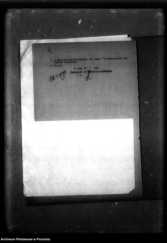 Obraz 8 z jednostki "Statistik - Bericht des Gaufürsorgeverbandes Kreisgau Wartheland in Posen über die Durchführung der Tuberculosehilfe im Rechnungsjahr 1943."