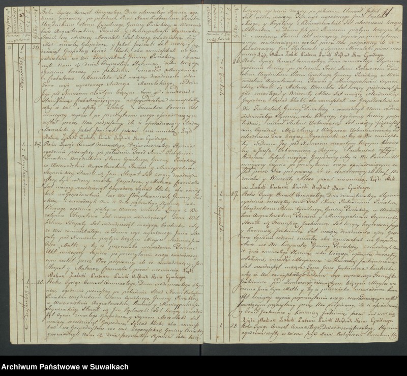 image.from.unit.number "Akta zeszłych gminy puńskiey od 1-go stycznia do dnia ostatniego grudnia 1818 roku."