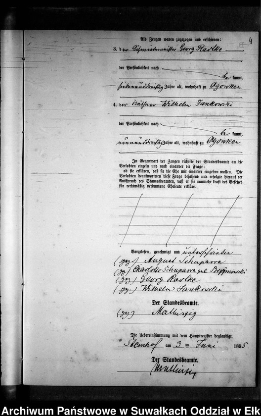 image.from.unit.number "Heiraths-Neben-Register des Preussischen Standes-Amtes Gr. Strengeln Kreis Angerburg"