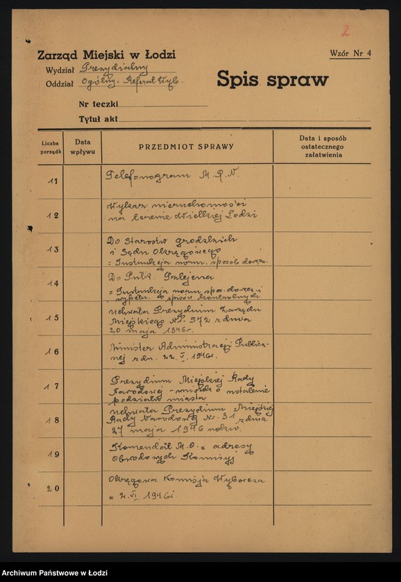 Obraz 4 z jednostki "Sprawy organizacyjne"