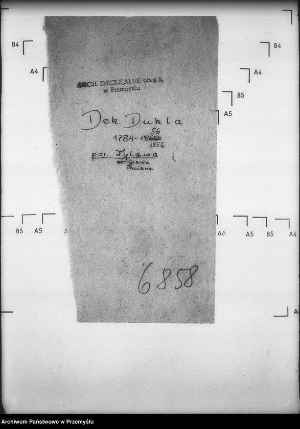 image.from.unit.number "[Kopie ksiąg metrykalnych parafii Tylawa z filią Trzciana (dekanat Dukla)]"