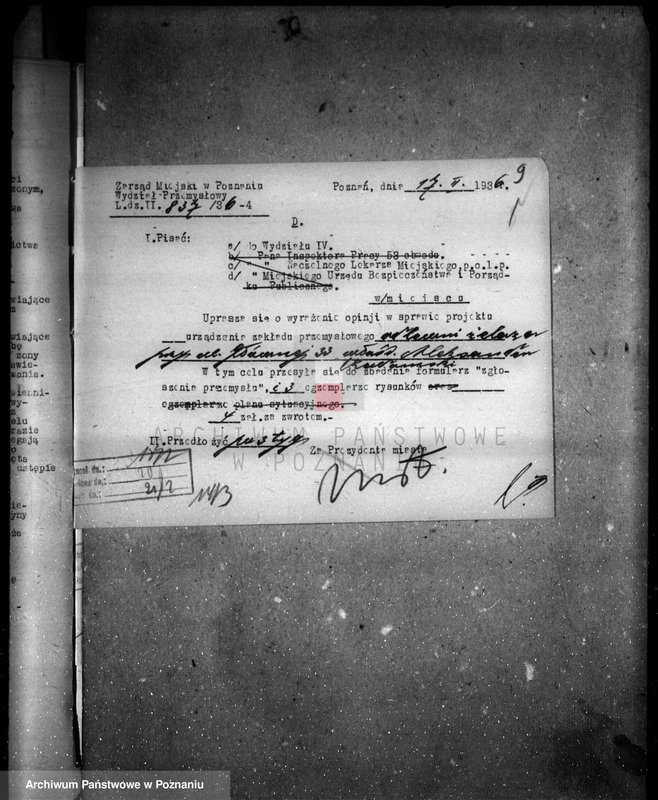 Obraz 13 z jednostki "Urządzenie zakładu odlewni żelaza przy ul. Głównej 33 A. Radomskiego"