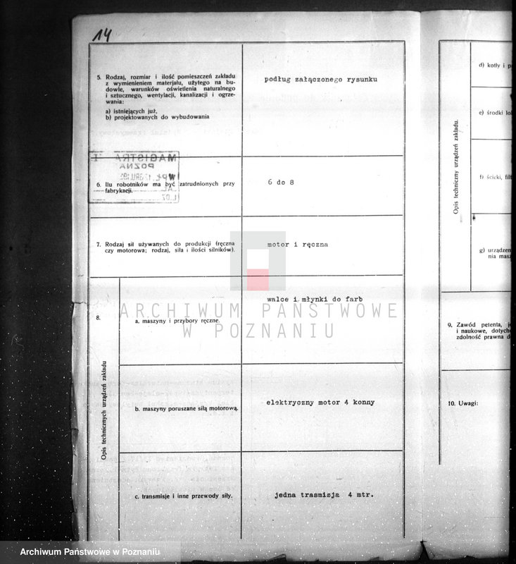 Obraz 18 z jednostki "Wytwórnia chemiczna Nitrolak w Poznaniu /zatwierdzenie projektu urządzania/"