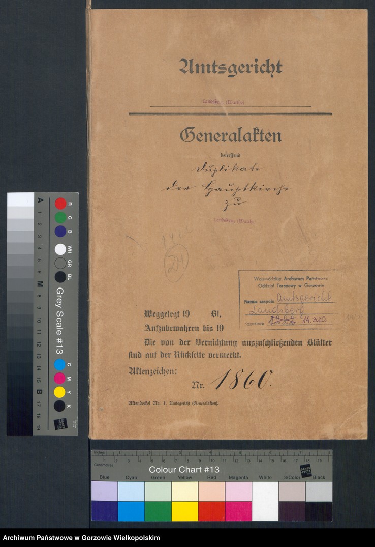 image.from.unit.number "Duplikate der Hauptkirche zu Landsberg an der Warthe (zawiera też księgę zgonów Konkordien Kirche z 1860 r.)"