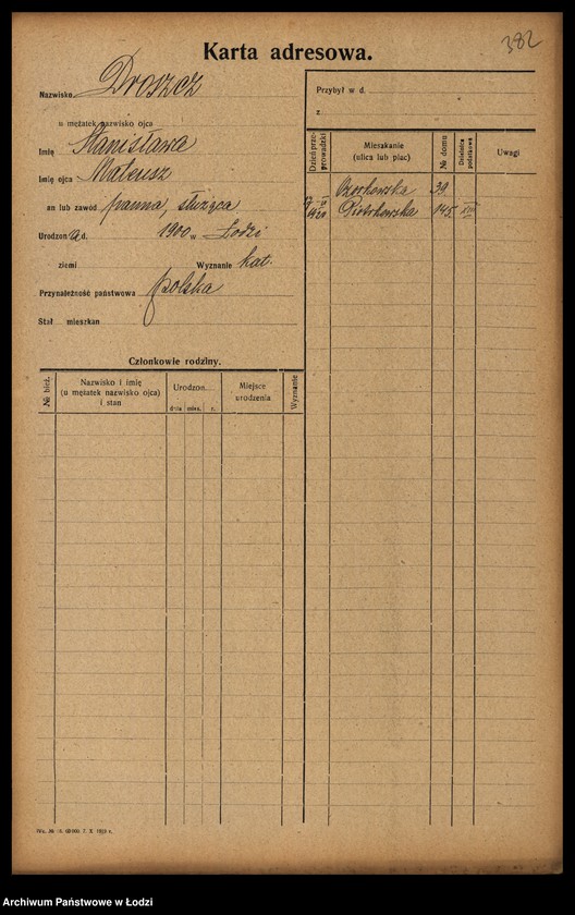 image.from.unit.number "[Spis ludności Łodzi] Drelichowski - Droszcz"