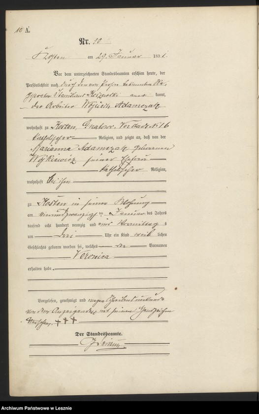 Obraz 13 z jednostki "[Księga urodzeń - miasto]"