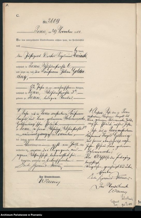 Obraz 13 z jednostki "Księga miejscowa zgonów"