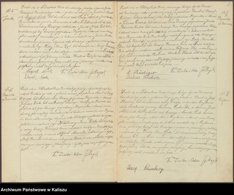 Obraz 6 z jednostki "Duplikat aktów stanu cywilnego urodzeń, zejść i ślubów"