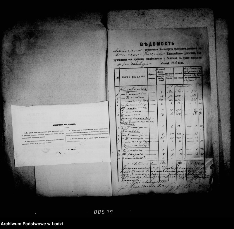 Obraz 8 z jednostki "O prodaže i raschode torgovych blankov i vyručennych za onye dengach"