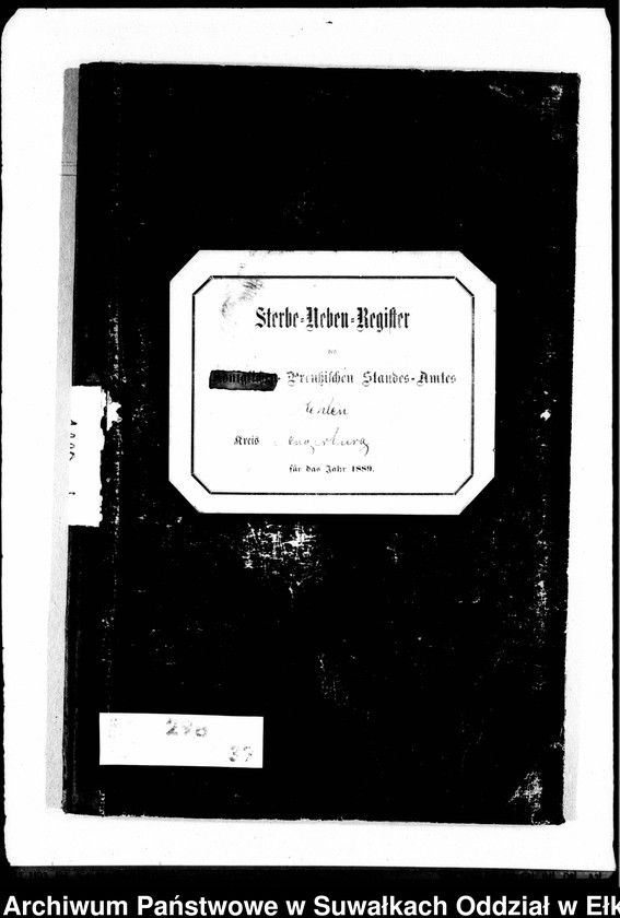 image.from.unit.number "Sterbe-Neben-Register des Preussischen Standes-Amtes Kehlen Kreis Angerburg"