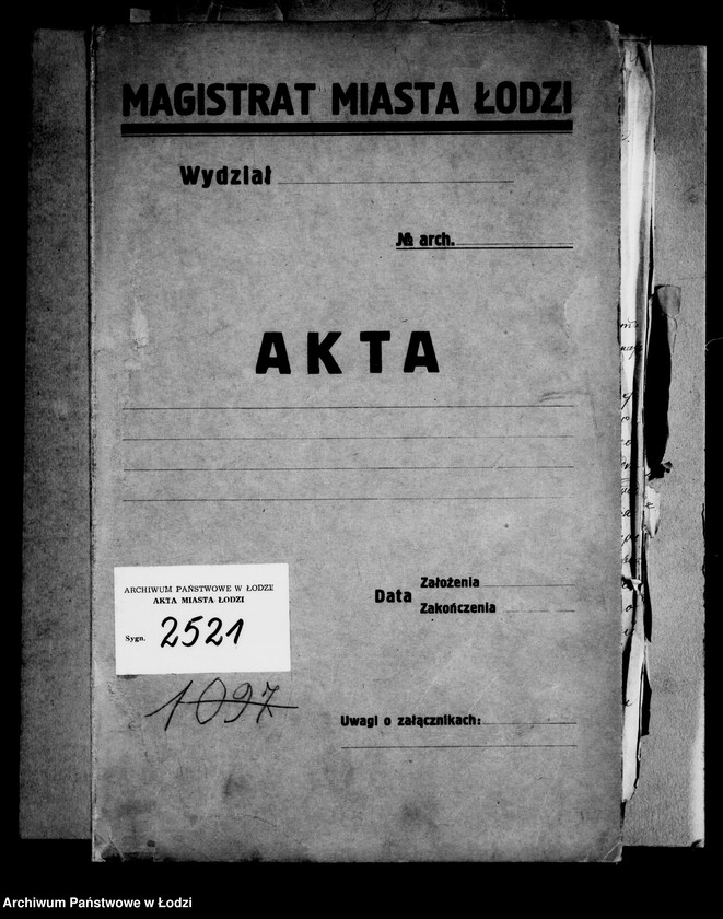Obraz 4 z jednostki "O perepisi domov i stroenji v gor. Lodzi dlja obloženija ich podymnoju podatju na 1897-1901 gody"
