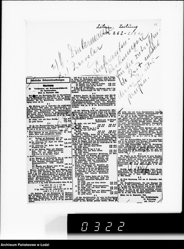 Obraz 16 z jednostki "Amtliche.Bekanntmachungen, Erzeugerhöhstpreise für Obst und Gemüse."