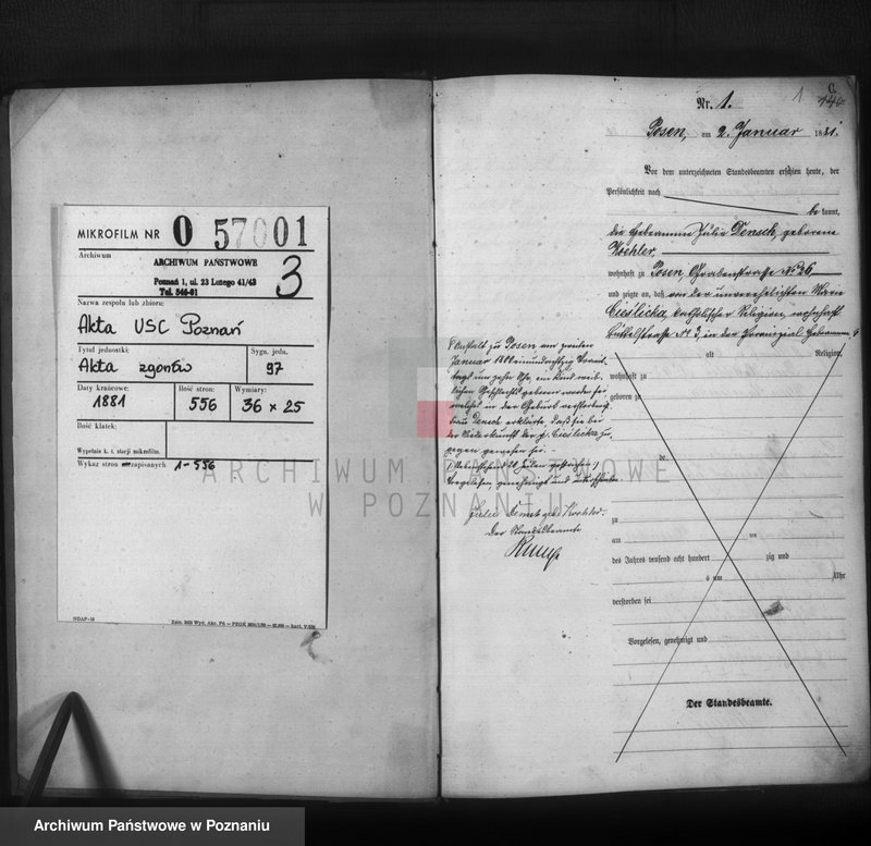 Obraz 2 z jednostki "Księga zgonów t. I"