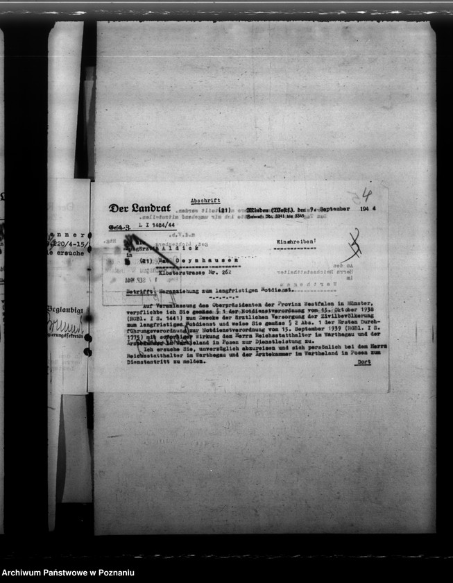 Obraz 8 z jednostki "Notdienstverpflichtung der Ärzte"