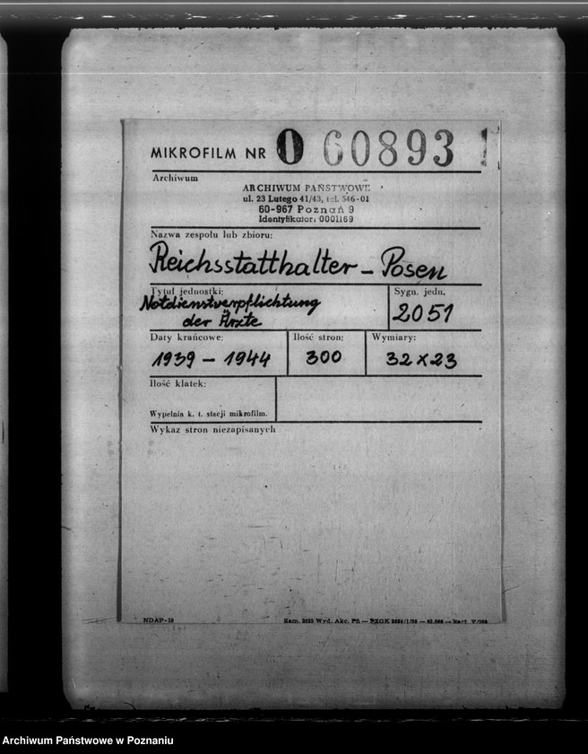 Obraz 2 z jednostki "Notdienstverpflichtung der Ärzte"