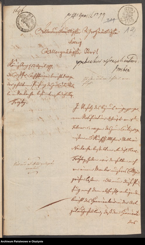 image.from.unit.number "Die Cantor und Organisten Stelle in Neuhausen [Romnowo]"