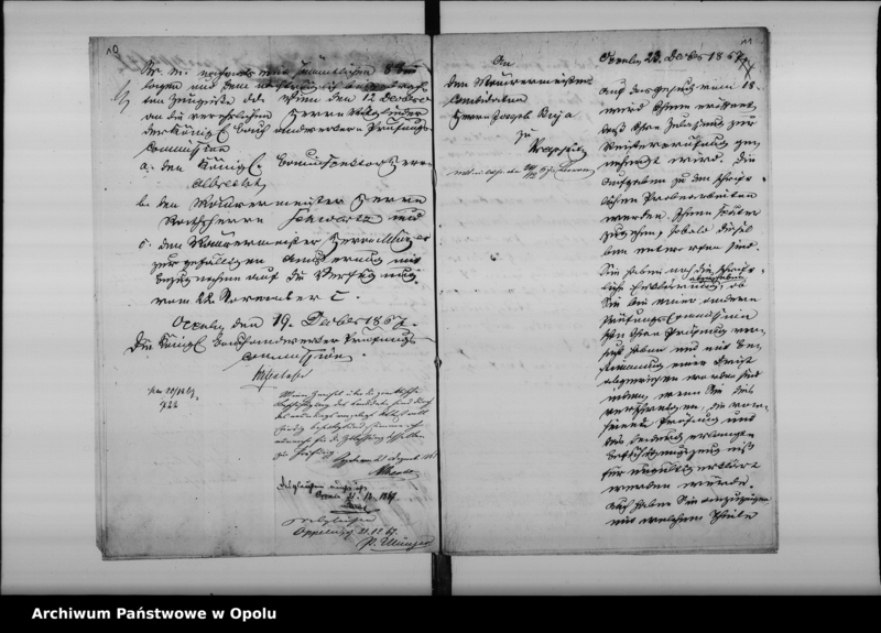 Obraz 12 z jednostki "Acta der Königl[ichen] Bauhandwerker Prüfungs-Kommission betreffend die Prüfung des Maurerpolier Joseph Buja aus Krappitz [Krapkowice]1867"