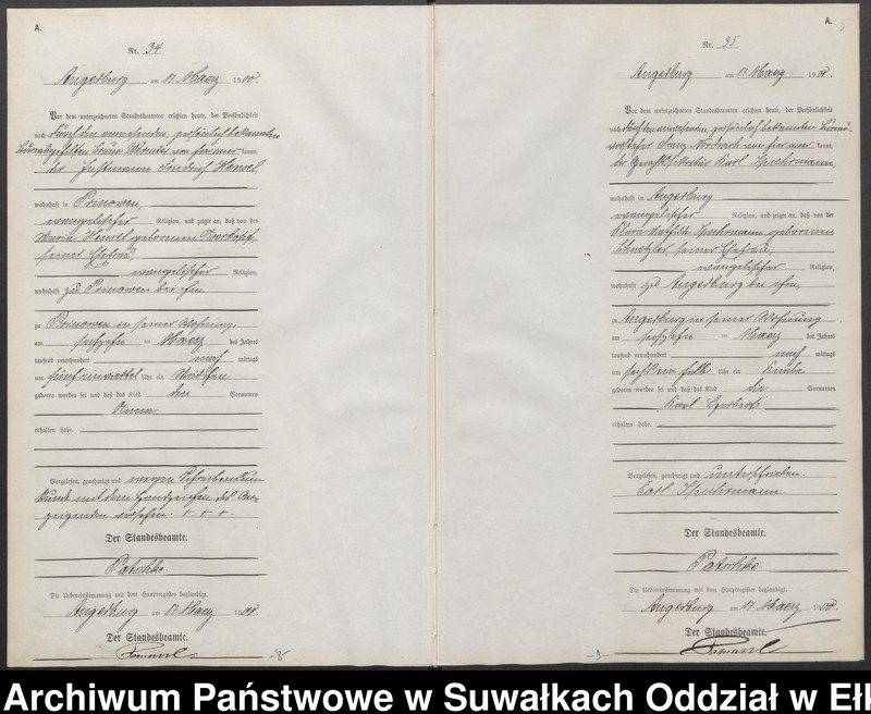 image.from.unit.number "Geburts-Neben-Register des Preussischen Standes-Amtes Angerburg Kreis Angerburg"