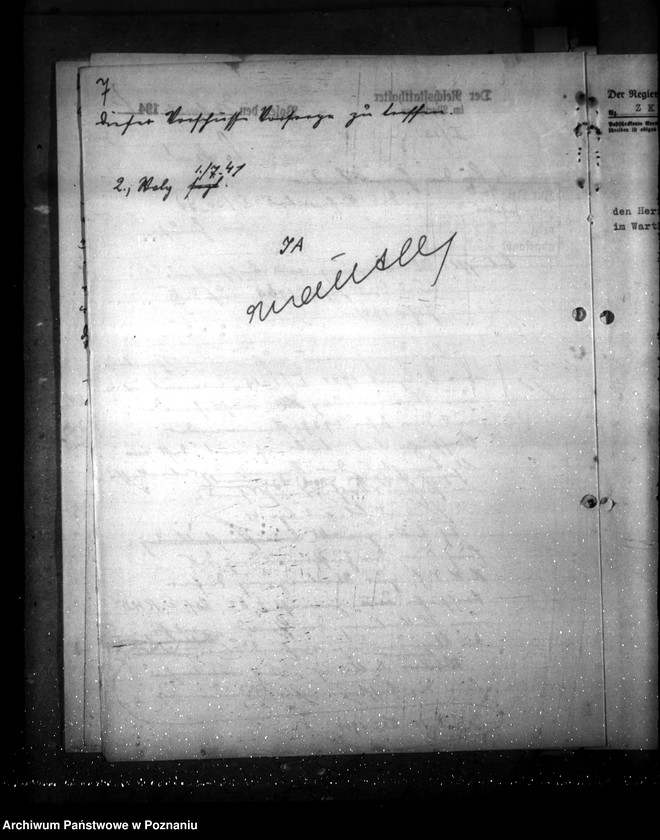 Obraz 11 z jednostki "Reguerungsoberkasse in Posen- Vorschüsse und Verwahrungen aus 1939/ 1940"