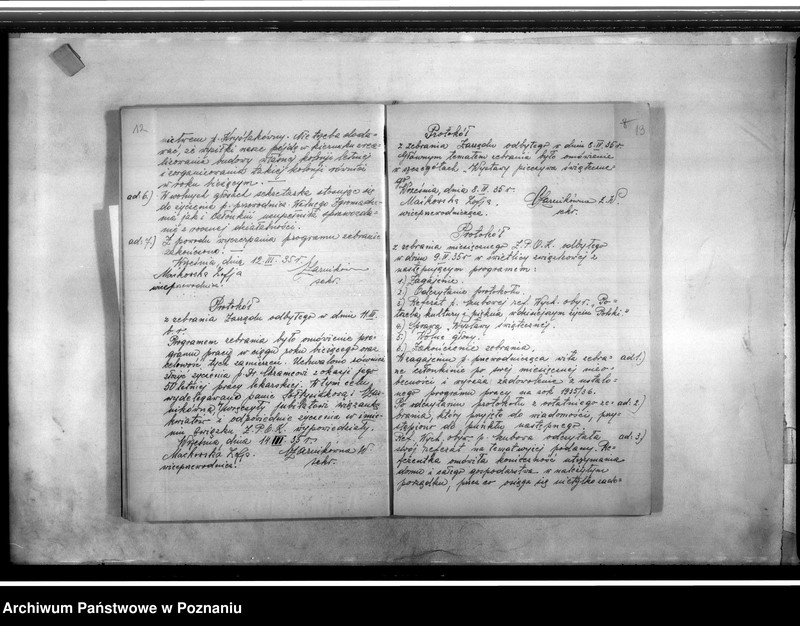 Obraz 10 z jednostki "Protokolarz zebrań, statut"