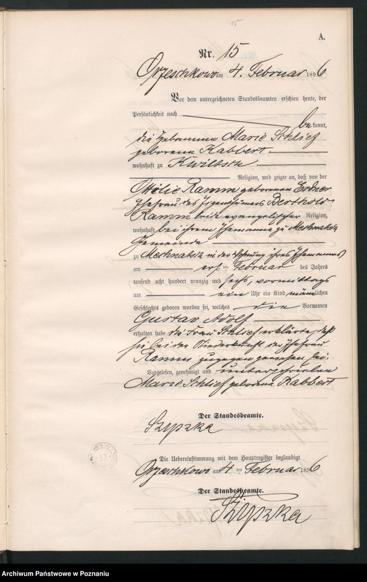 Obraz 18 z jednostki "Księga urodzeń"