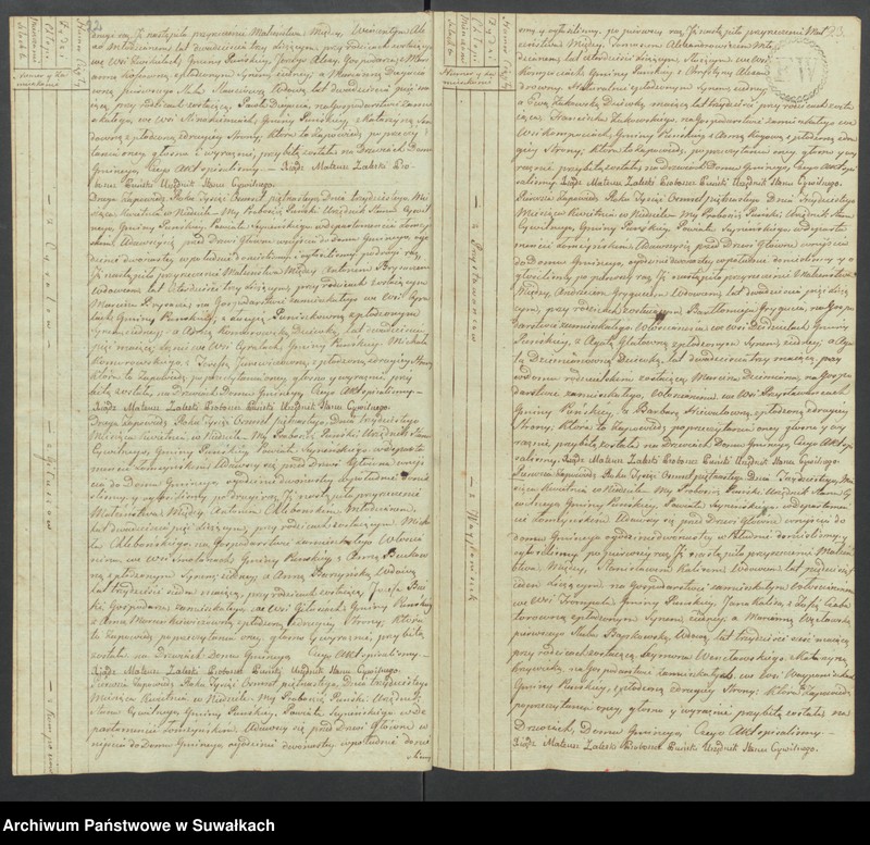image.from.unit.number "Akta małżeńskie gminy puńskiey od pierwszego stycznia do dnia ostatniego grudnia 1815 roku."