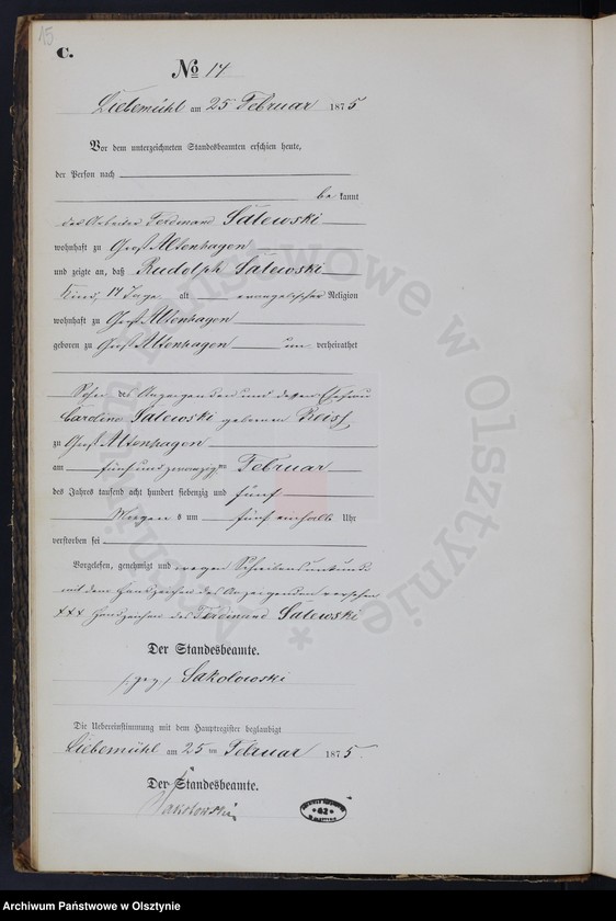 image.from.unit.number "Sterbe-Nebne-Register Nr 1 - 92"